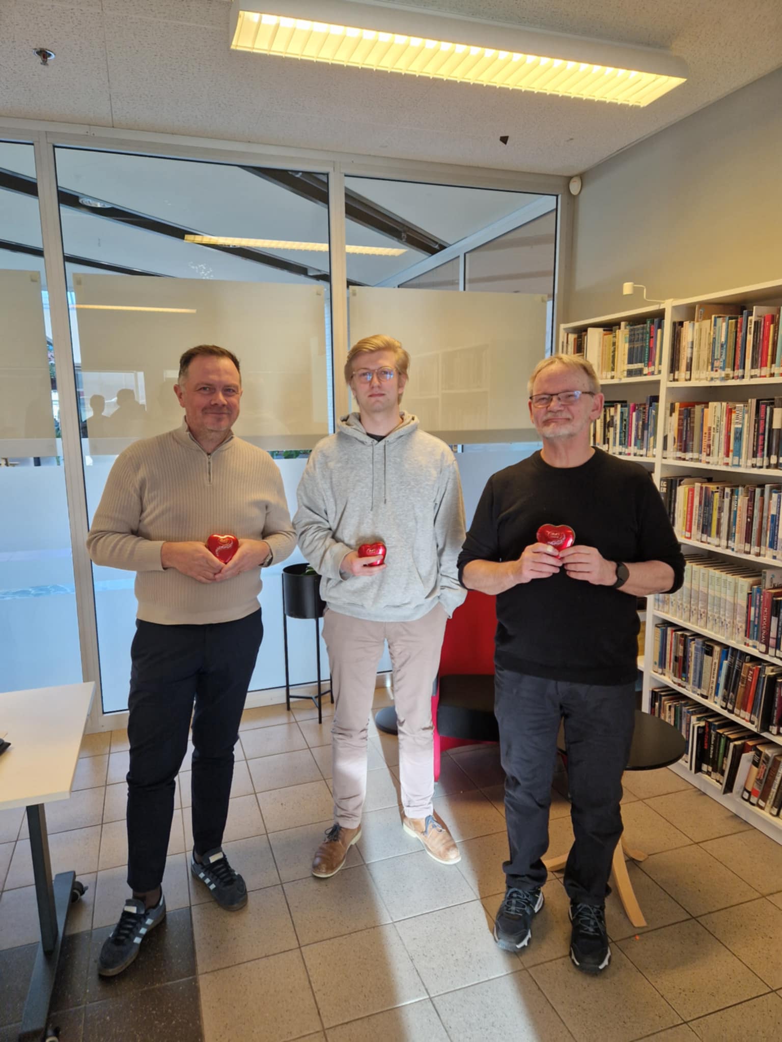 Efstu þrír í fyrsta skákmóti Skákfélags Mosfellsbæjar